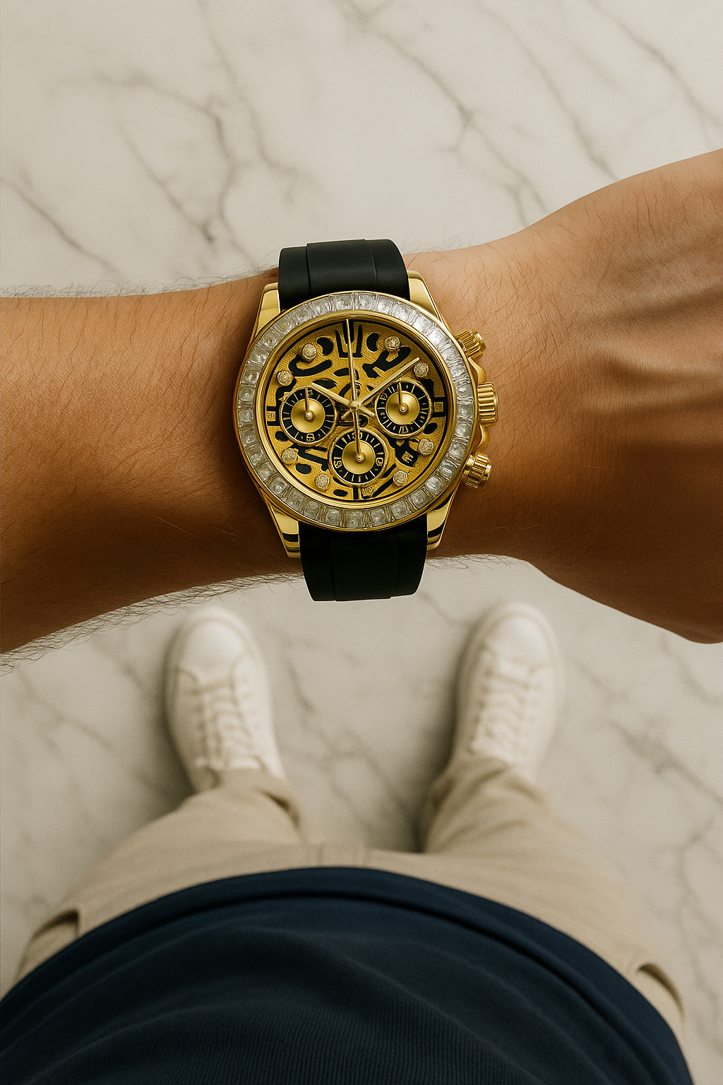 Daytona Stone Strap (Golden Dial)