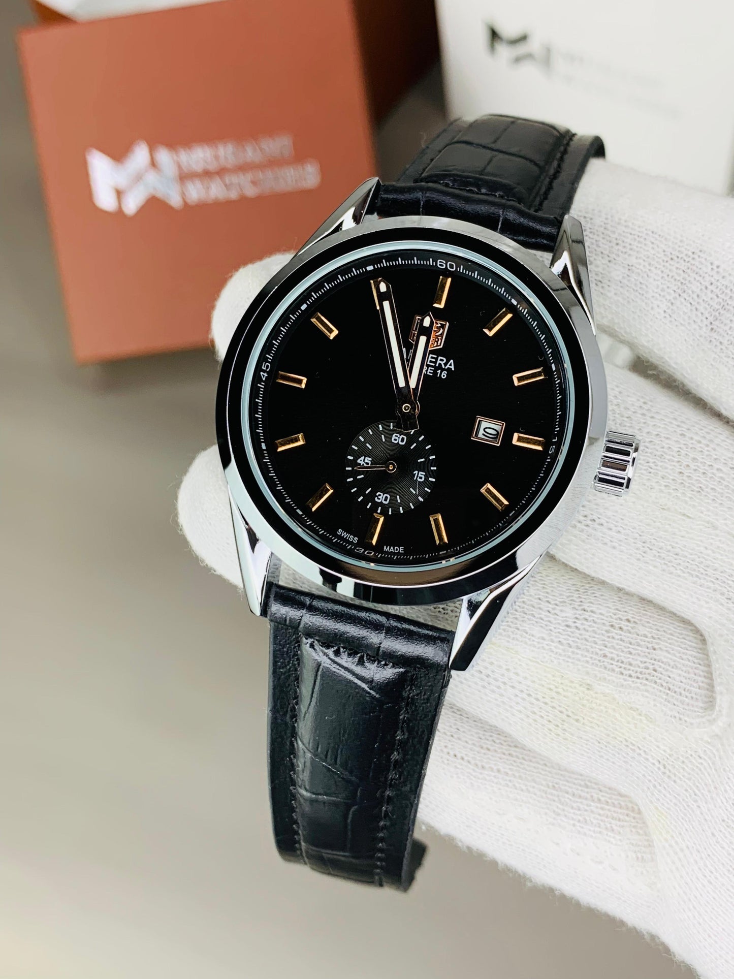 Tag Calibre Black (With Down Seconds Movement)