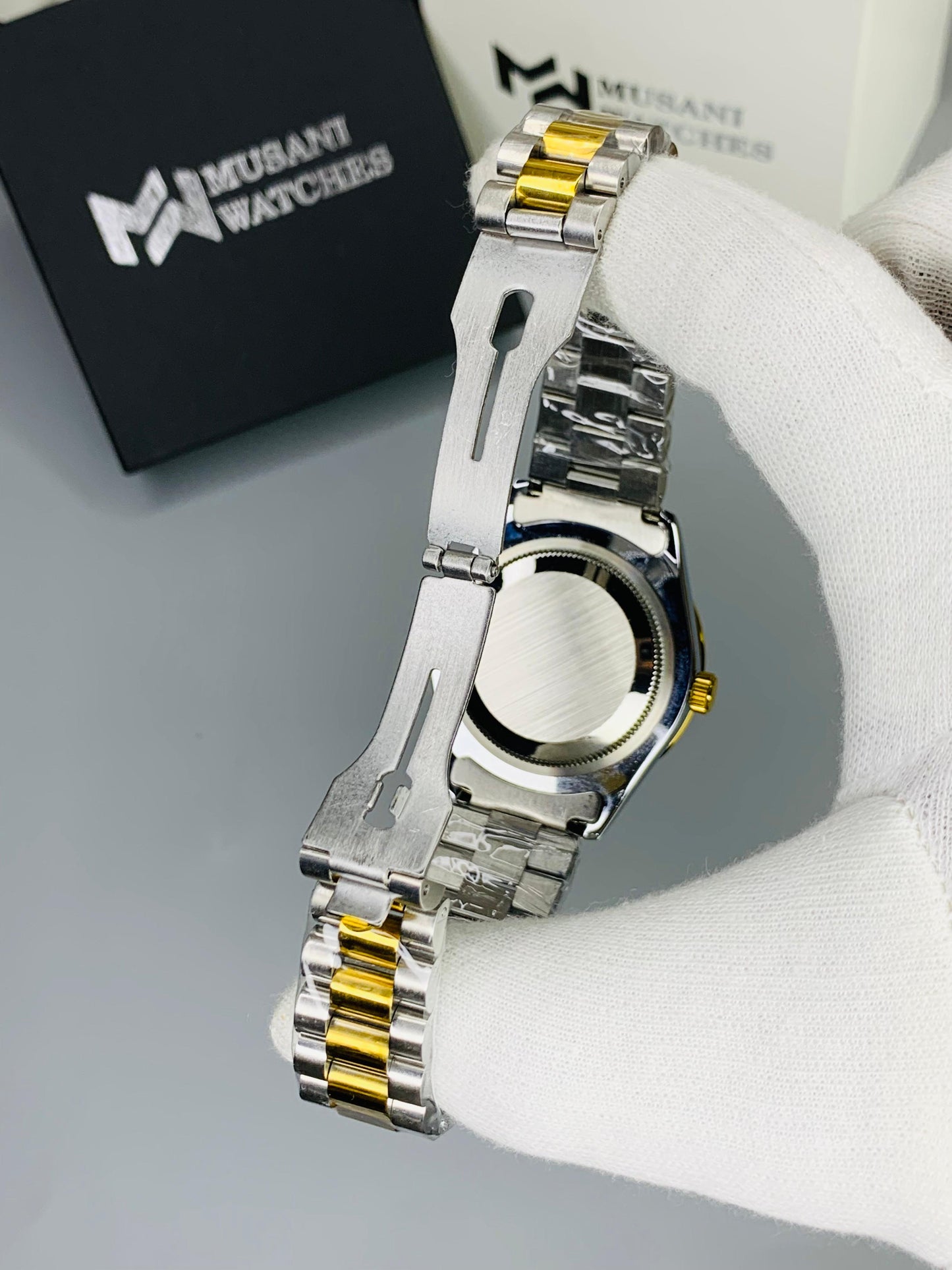 Crown Model (Two Tone Silver Dial)