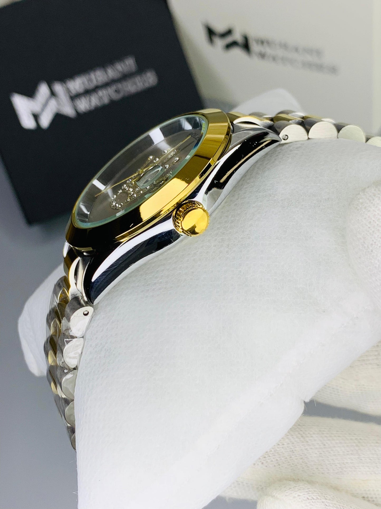 Crown Model (Two Tone Silver Dial)