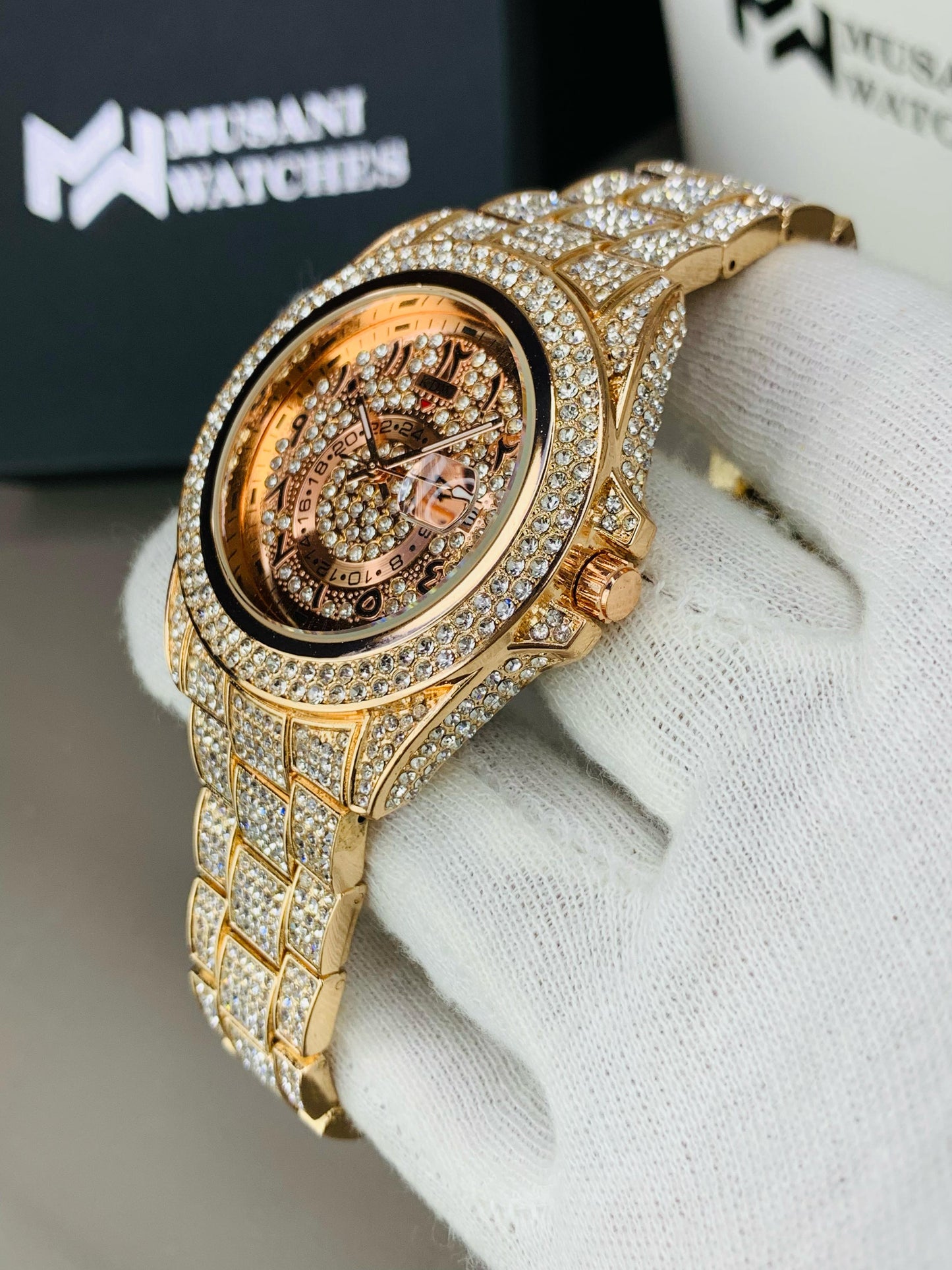 RLX Full Stone Rose Gold