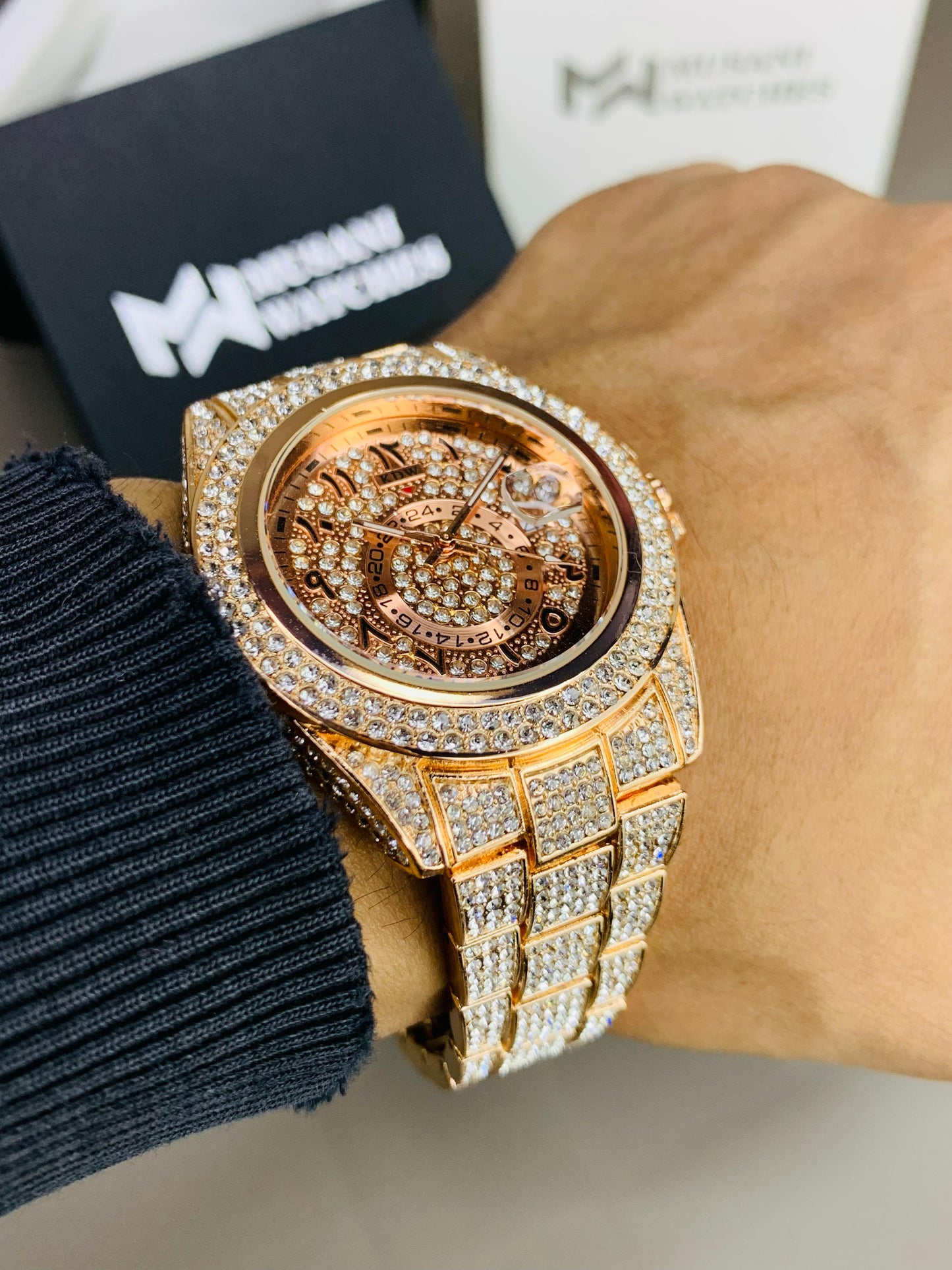 RLX Full Stone Rose Gold