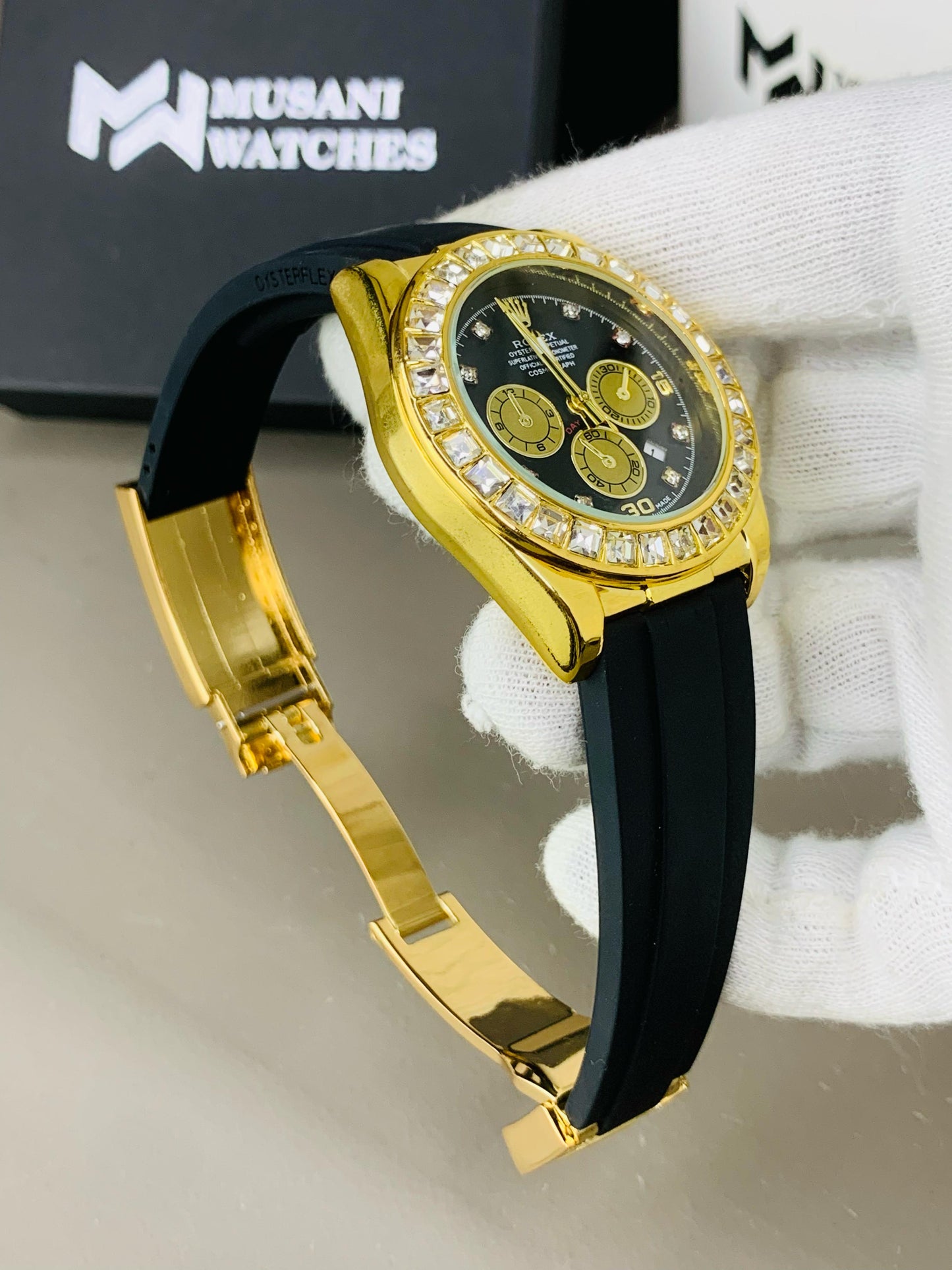 Daytona Stone Strap (Black Dial)