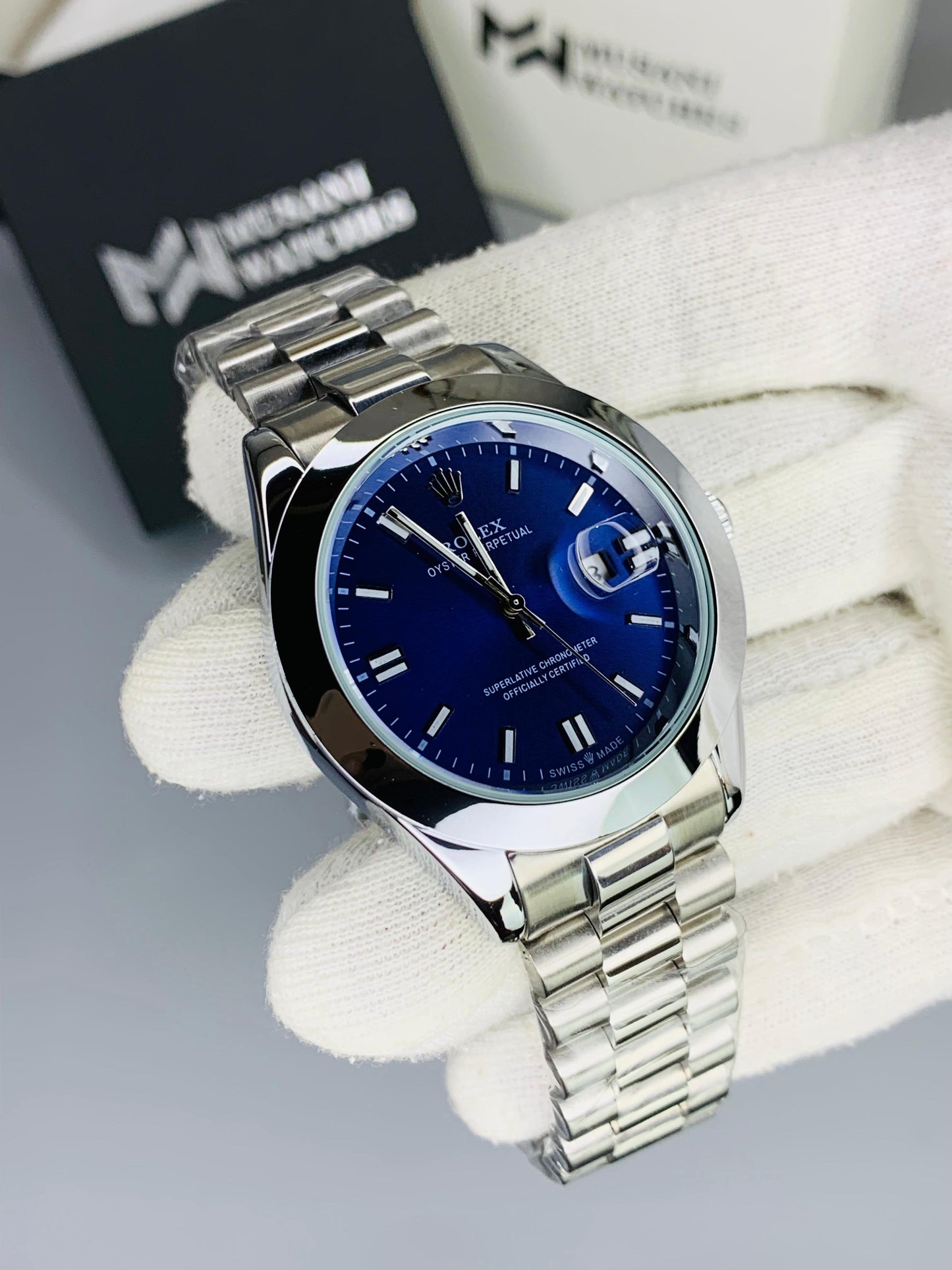 Classic Plain Case (Silver Inner Blue)