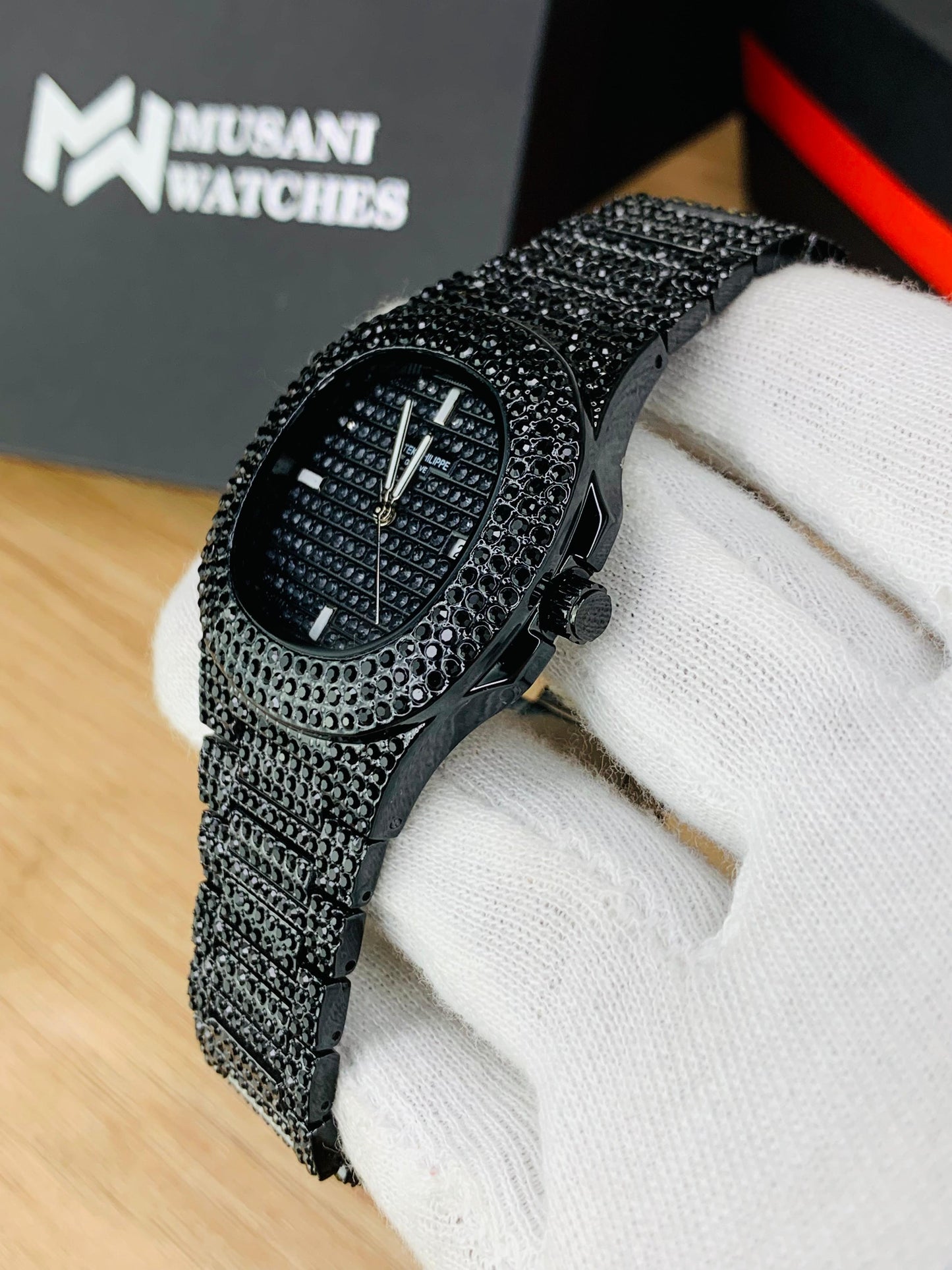 Nautilus Iced Out Model Black (Limited Edition)