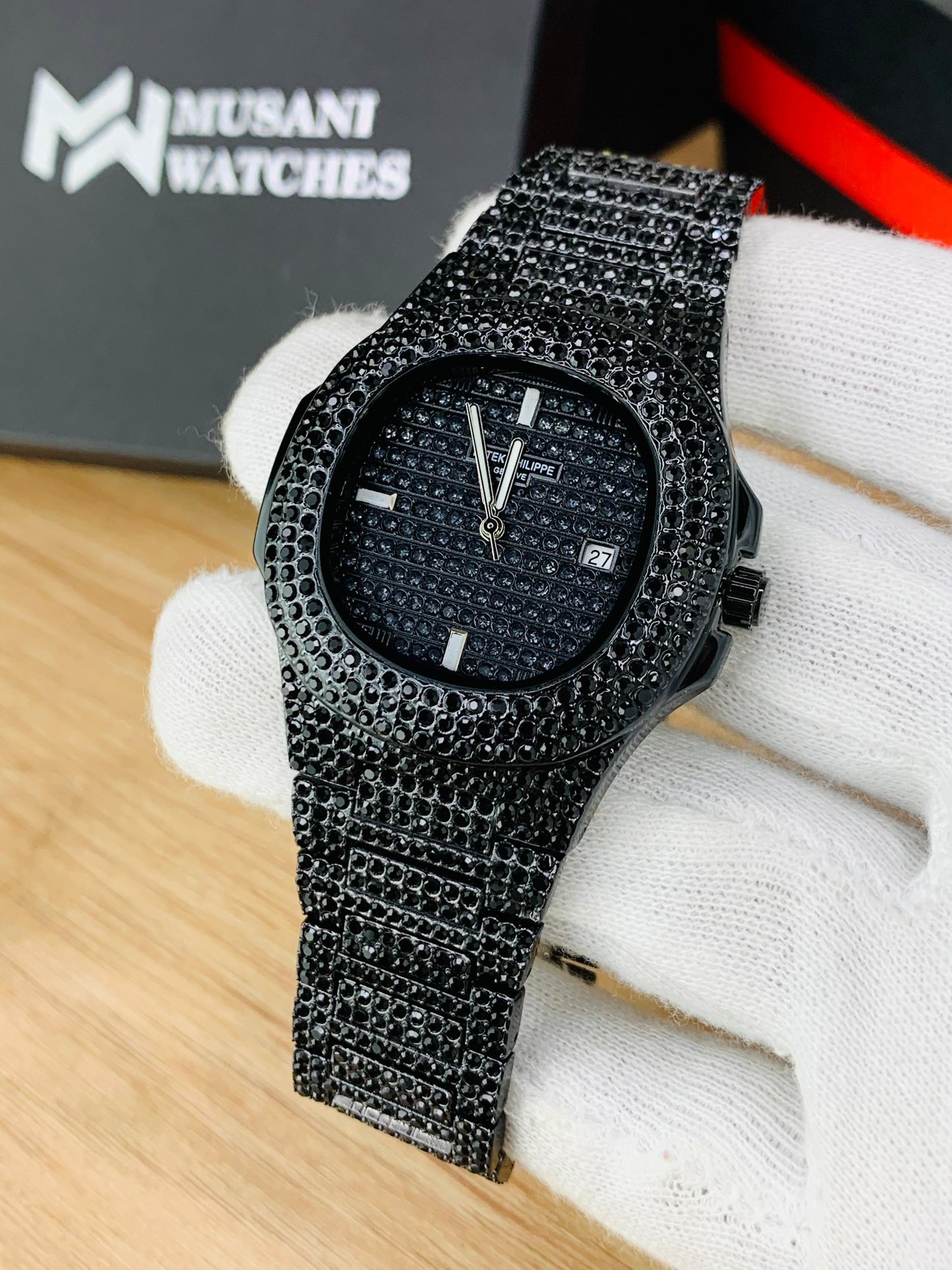 Nautilus Iced Out Model Black (Limited Edition)