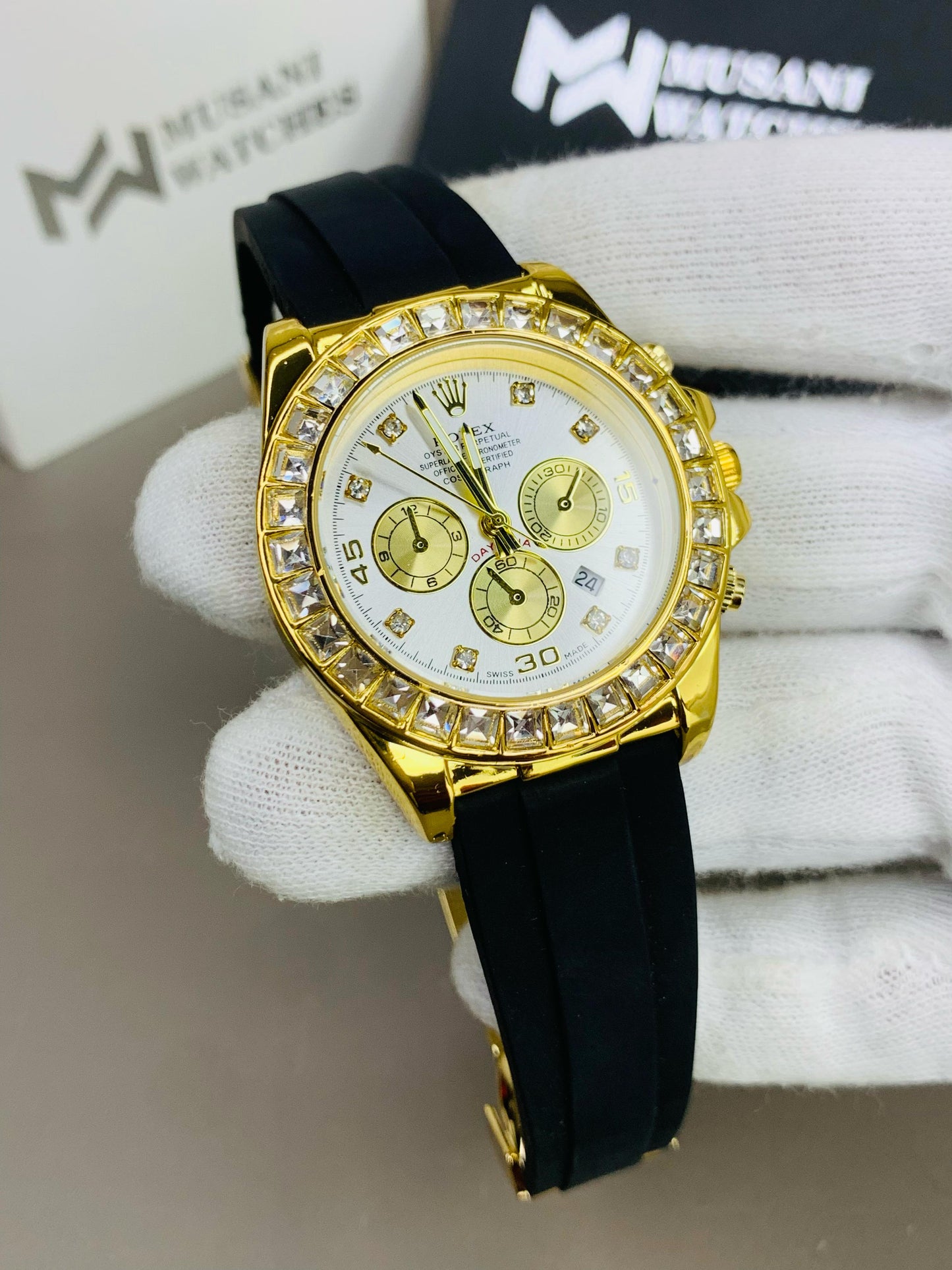 Daytona Stone Strap (White Dial)