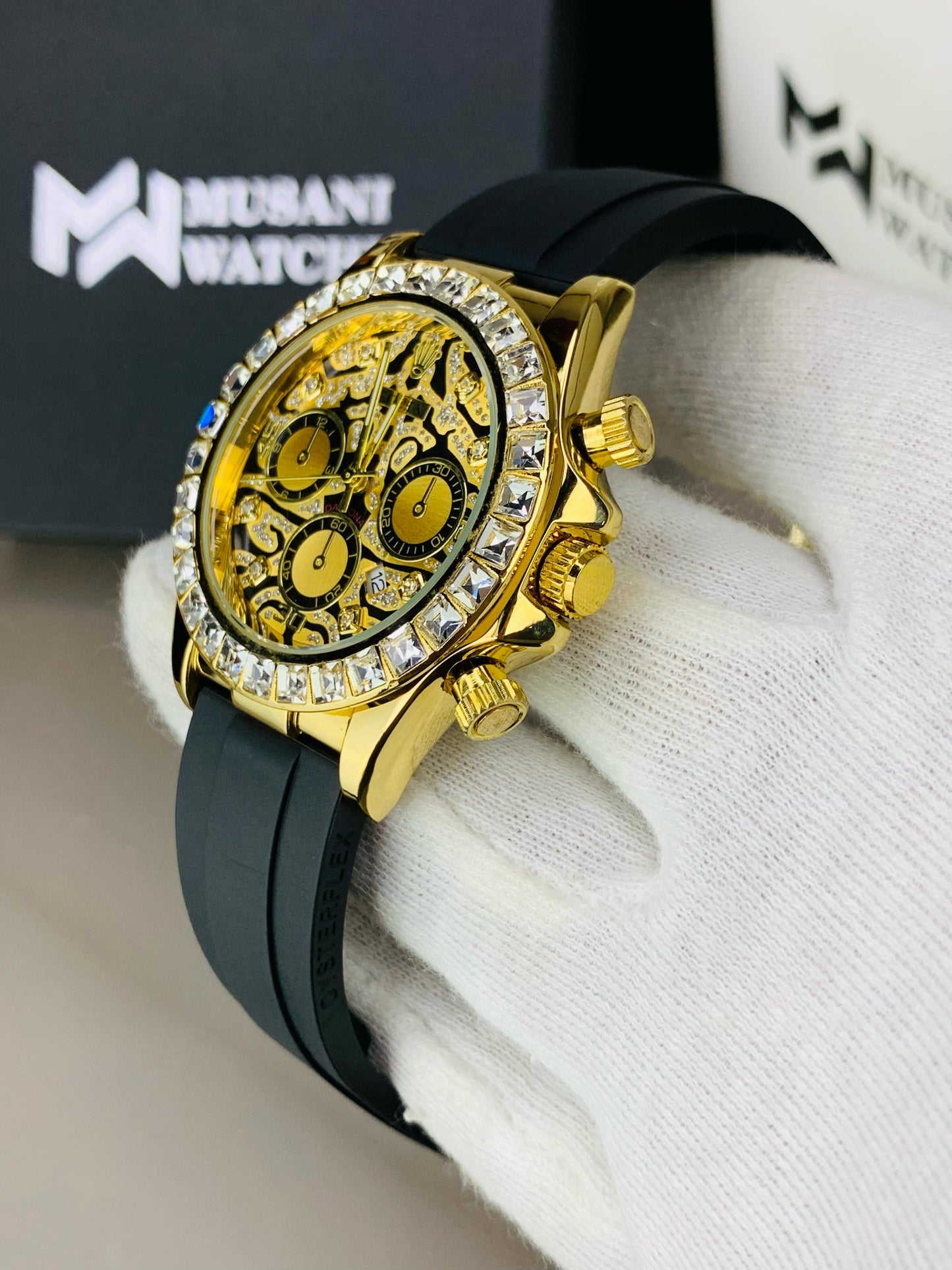 Daytona Stone Strap (Golden Dial)