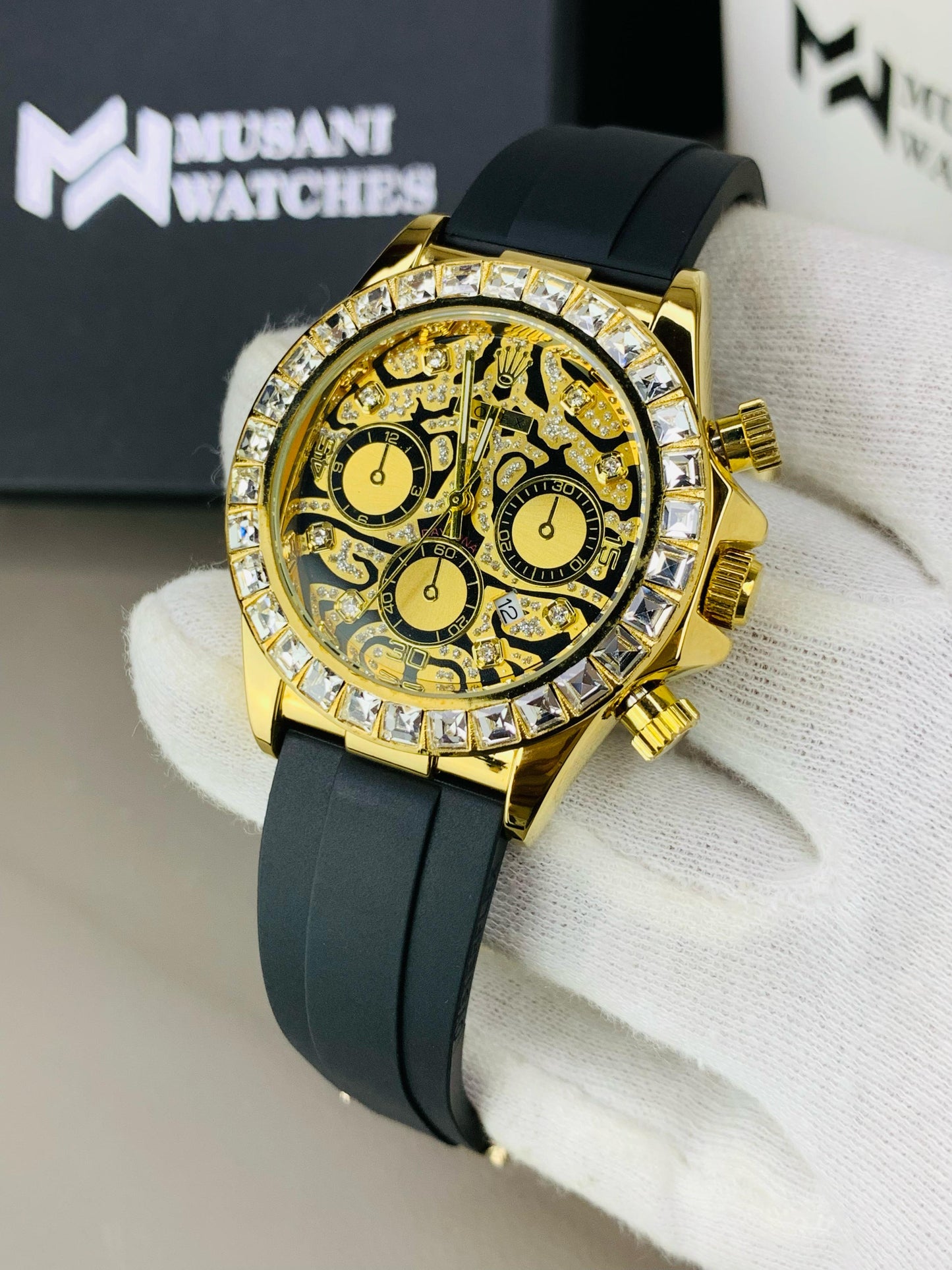 Daytona Stone Strap (Golden Dial)