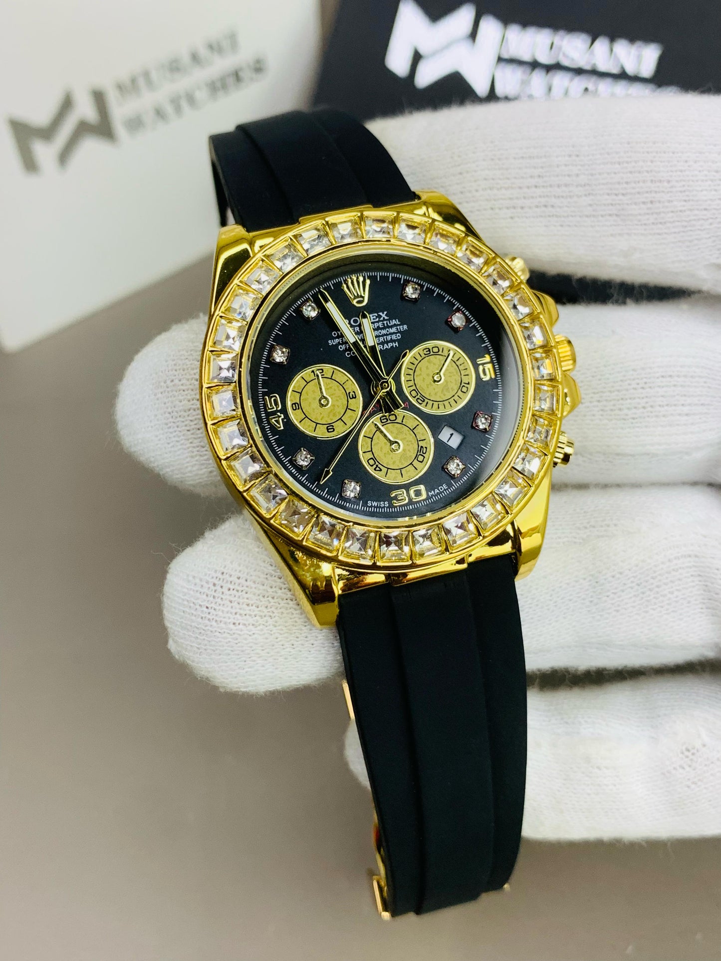 Daytona Stone Strap (Black Dial)