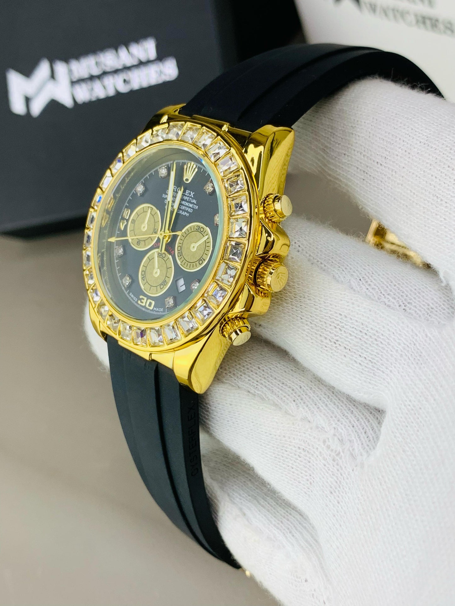 Daytona Stone Strap (Black Dial)