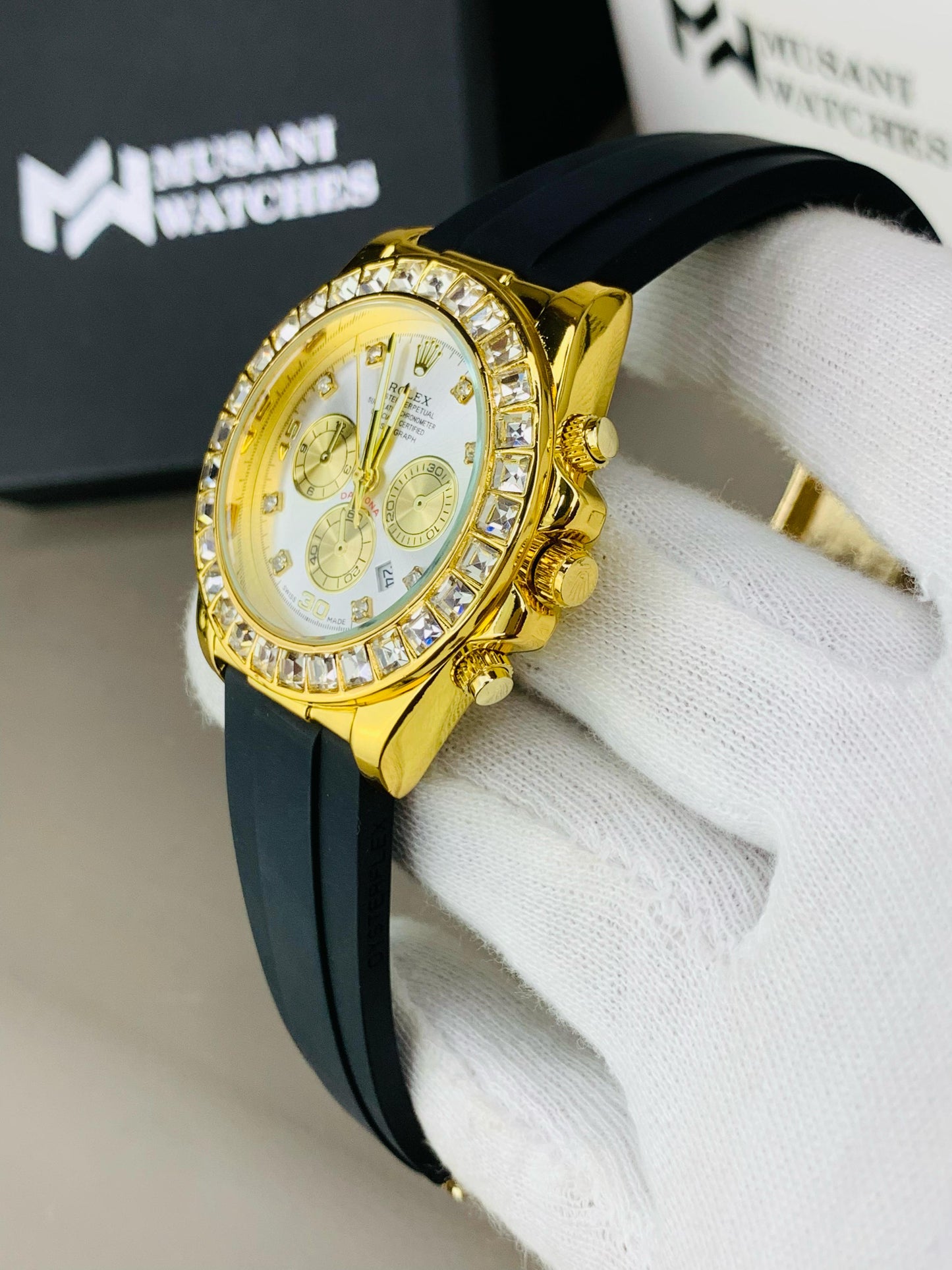 Daytona Stone Strap (White Dial)