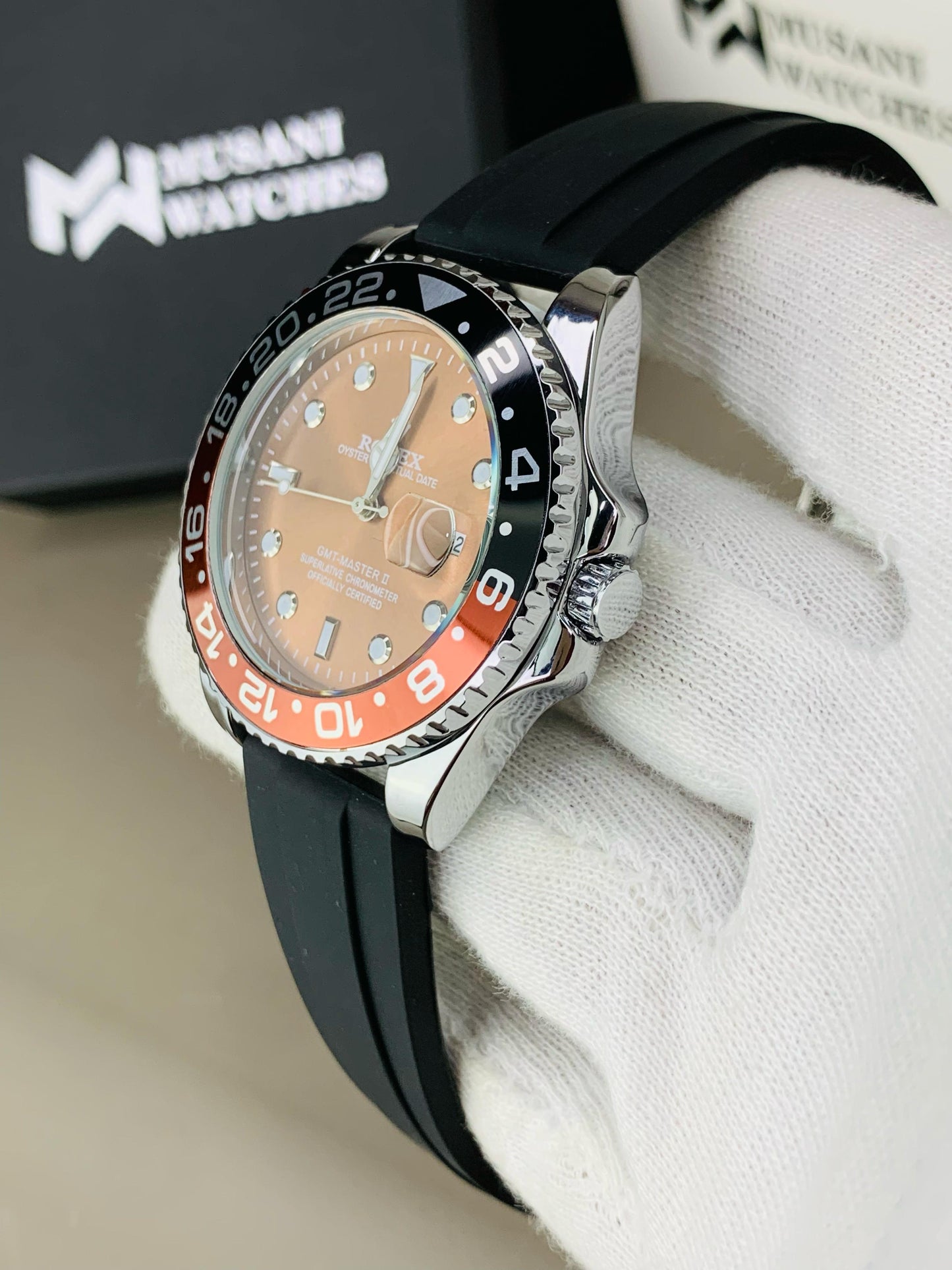 GMT Strap With Date (Root Beer)
