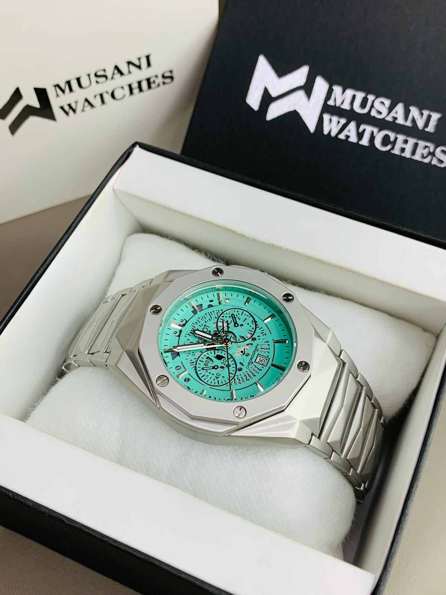 HB Skl| Texture chain| Tiffany BLue