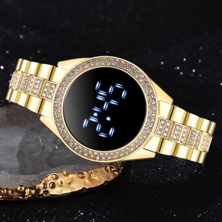 LED Luxury Digital Watch (Gold)