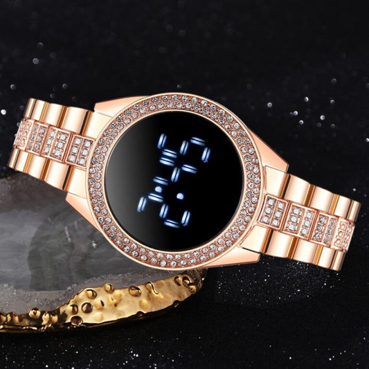 LED Luxury Digital Watch (Rose Gold)