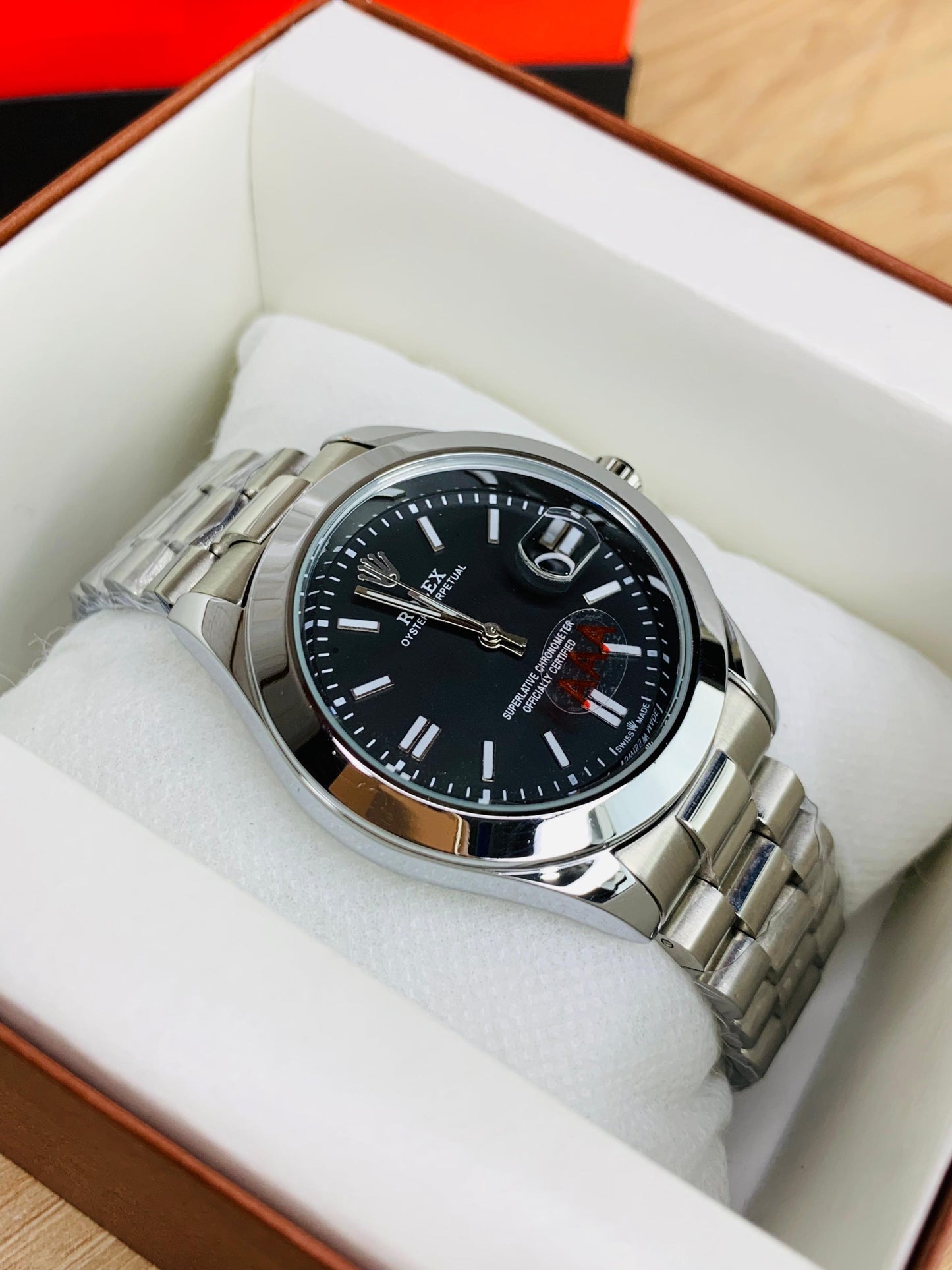 Oyster Model With Date (Black)