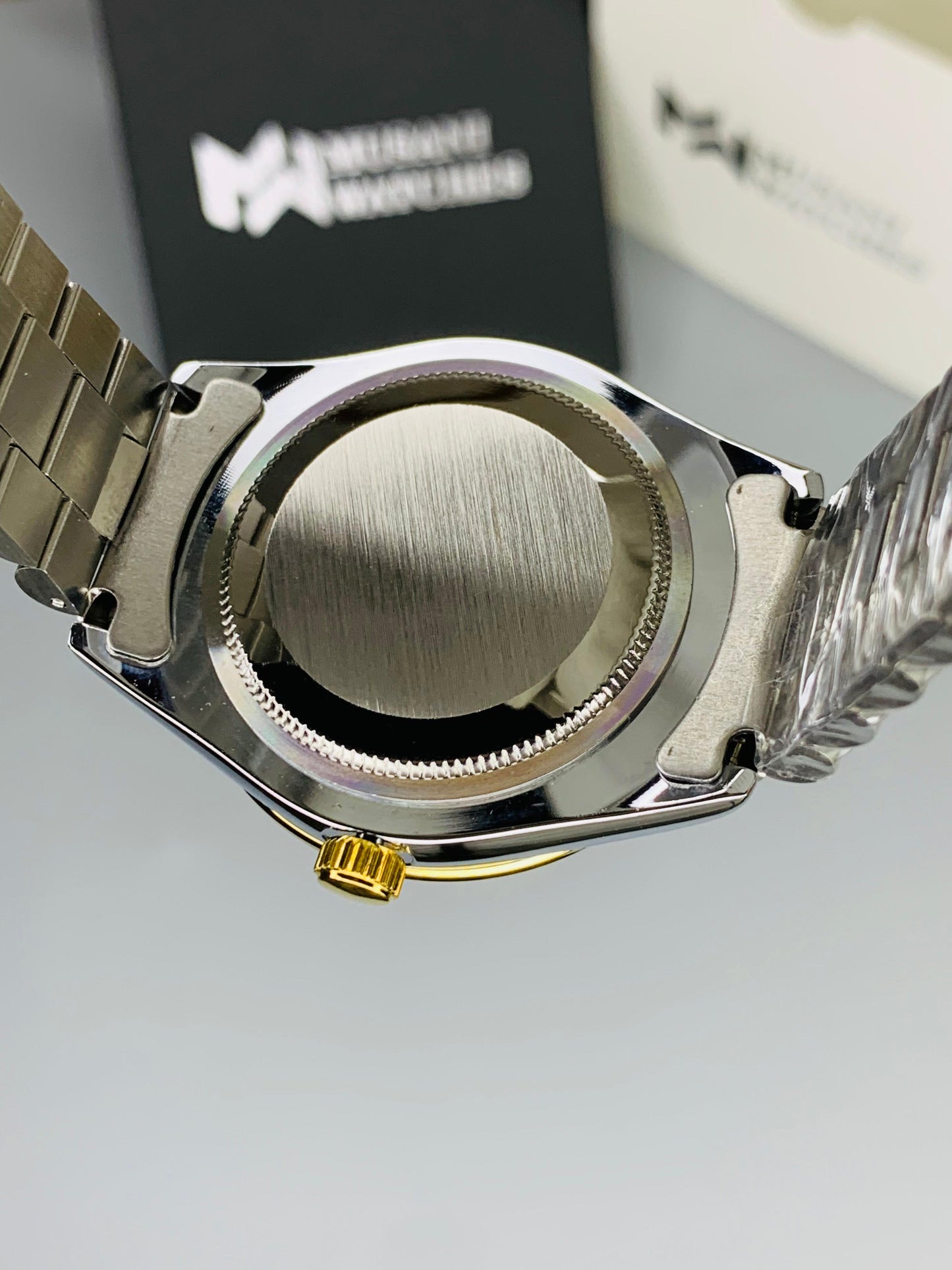 Crown Model (Two Tone Silver  Dial)