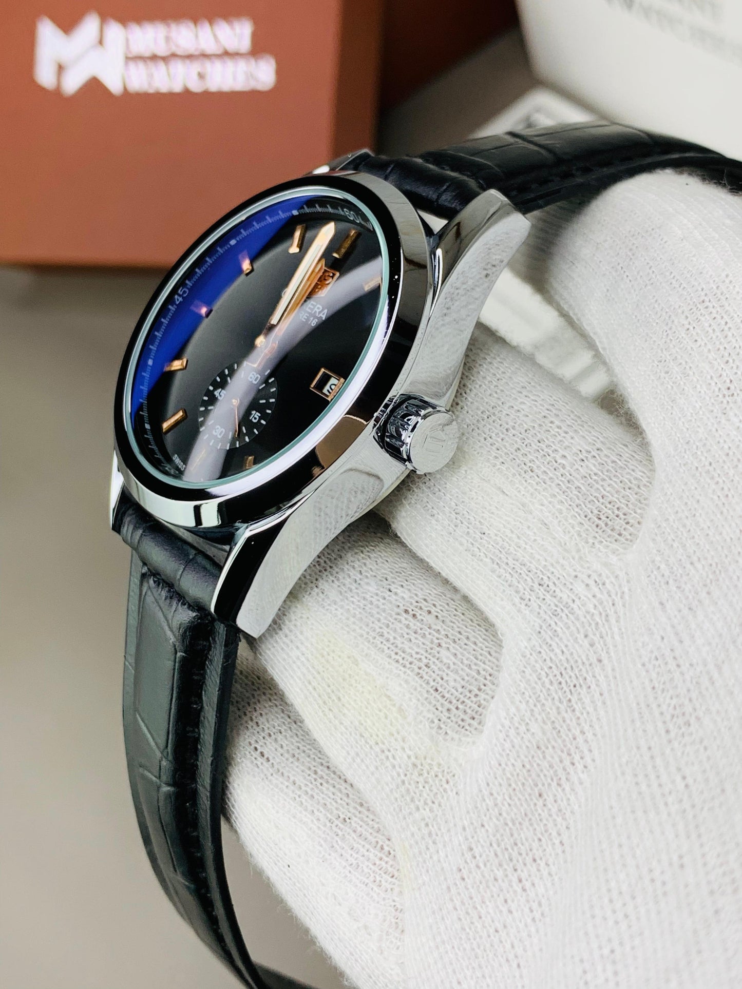 Tag Calibre Black (With Down Seconds Movement)