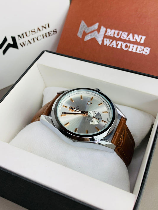 Tag Calibre Brown (With Down Seconds Movement)